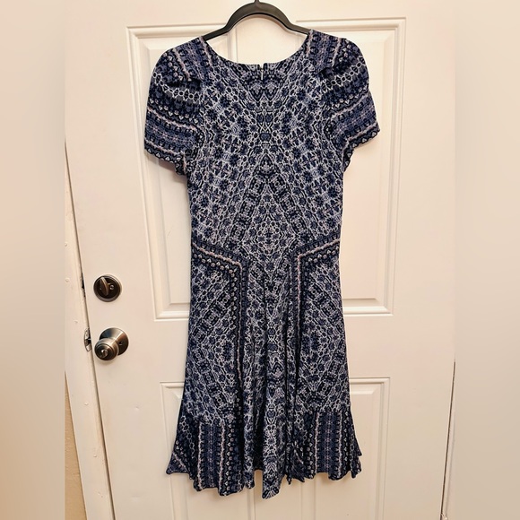 Rebecca Taylor Blue Midi Dress - Picture 4 of 9